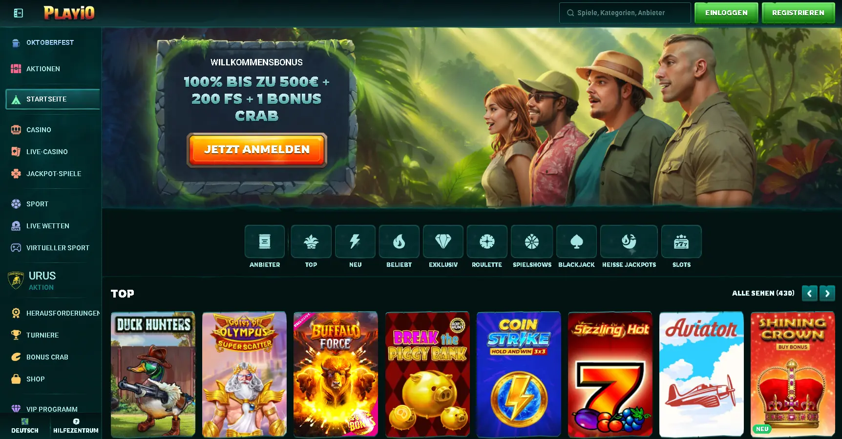 Playio ist ein casino ohne deutsche lizenz - entdecken sie die angebote Playio ist ein casino ohne deutsche lizenz